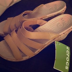 CROCS  super comfortable wedge. Excellent Condition